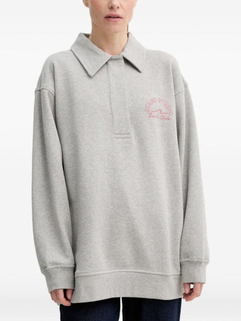 STAND STUDIO collar graphic sweatshirt