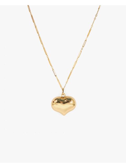 Clare V. Mylar Heart Necklace
