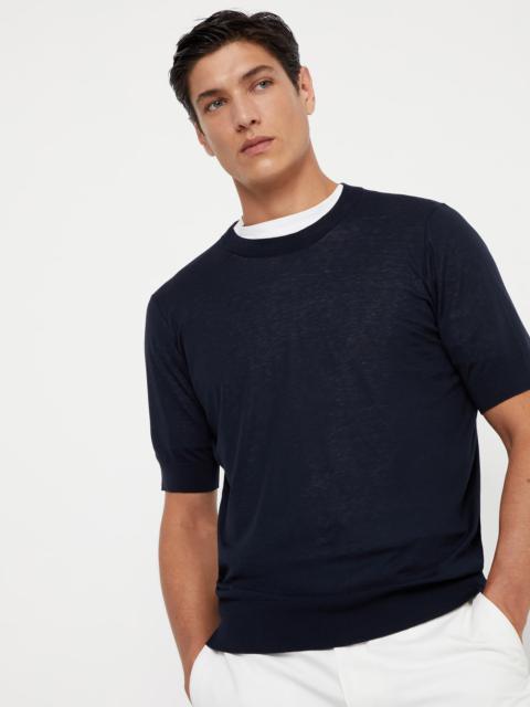 Cotton and silk lightweight knit T-shirt