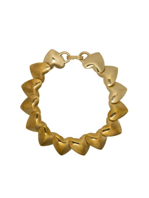 PATOU HEART NECKLACE IN GOLD-PLATED BRASS