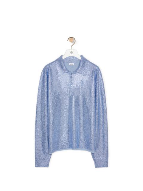 Loewe Embellished polo sweater in cashmere