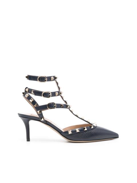 Rockstud 65mm leather pumps