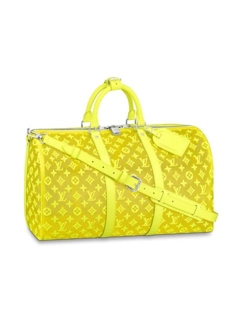Louis Vuitton Louis Vuitton Keepall Bandouliere Monogram Mesh 50 Yellow