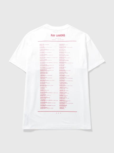 Raf Simons TOUR T-SHIRT