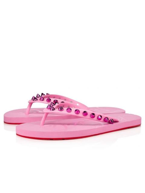 Christian Louboutin Loubi Slip Spikes Woman CONFETTIS/METAL FUXIA