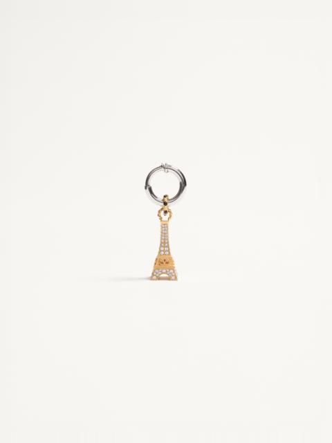 Valentino VALENTINO GARAVANI CHEZ VALENTINO SINGLE EARRING IN METAL AND SWAROVSKI® CRYSTALS