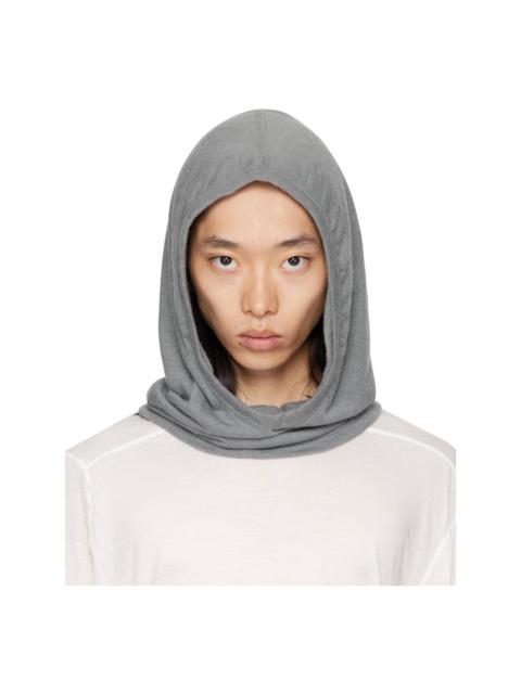 Rick Owens Gray Concordians Knit Hood