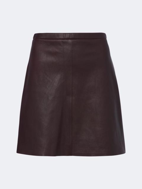 STOULS Lucie leather miniskirt