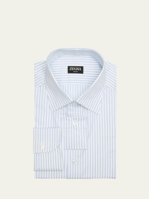 Men's Trecapi Cotton Stripe Dress Shirt