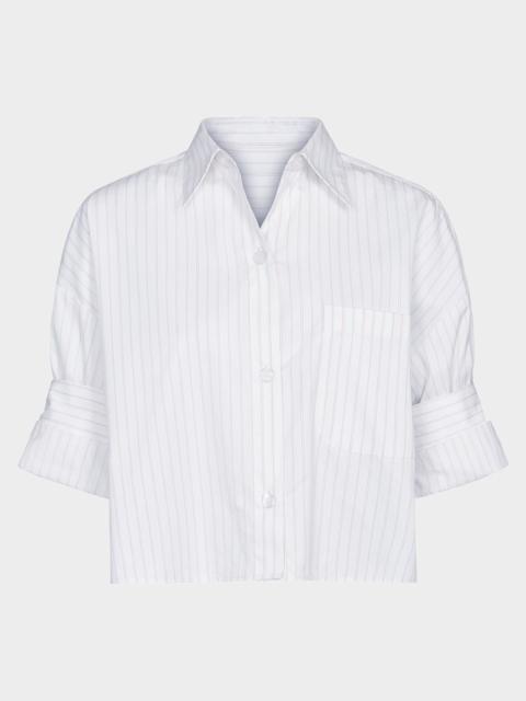 TWP Next Ex Striped Cropped Shirt