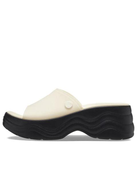 crocs (WMNS) Crocs Skyline Slides 'Vanilla Black' 208182-1LG