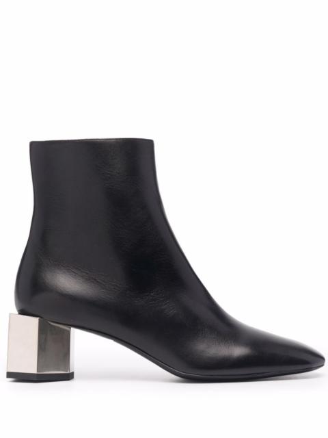 Off-White OFF-WHITE WOMEN Nappa Hex Nut Ankle Boots Black