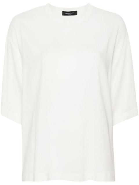 FABIANA FILIPPI chiffon-crepe T-shirt