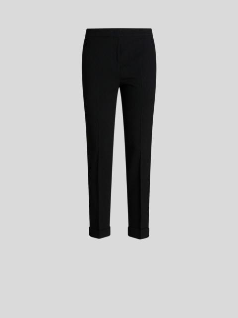 Etro CIGARETTE TROUSERS WITH TURN-UP