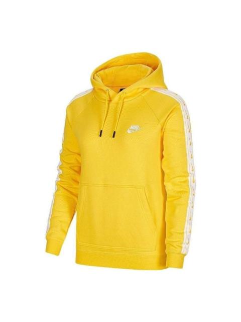 Nike (WMNS) Nike Logo Sportswear Hoodie 'Yellow White' CU9262-780