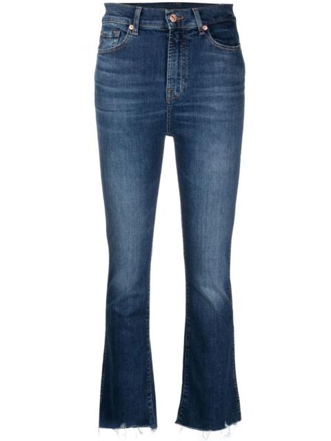 7 For All Mankind cropped denim jeans
