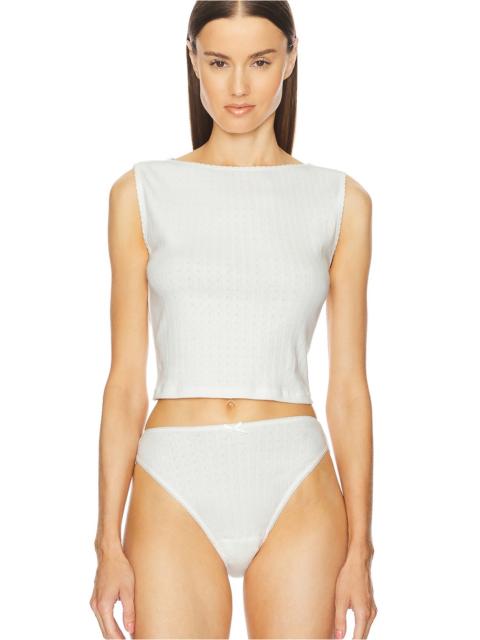 HELSA Pointelle Muscle Tank