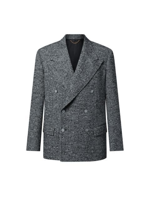 Louis Vuitton Double-Breasted Tweed Jacket