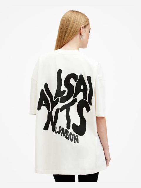 ALLSAINTS ORLANDO LOGO PRINT OVERSIZED T-SHIRT