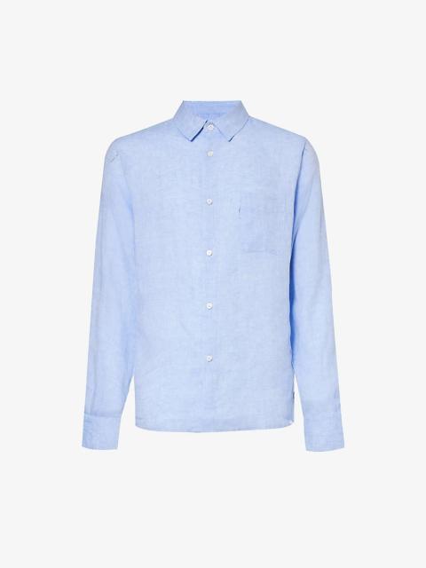 Derek Rose Monaco regular-fit linen shirt