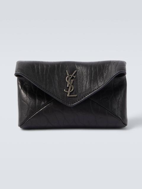 SAINT LAURENT Cassandre leather wallet