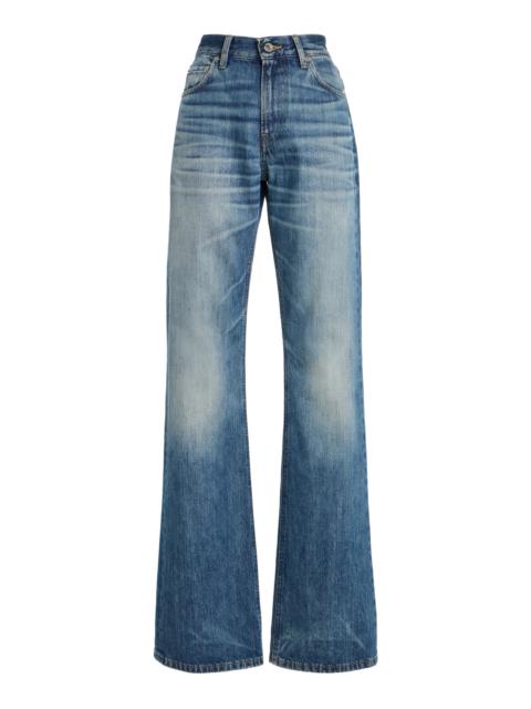 HAIKURE Flora Rigid High-Rise Flared Jeans medium wash