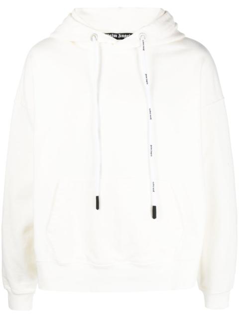 Palm Angels logo-detail cotton hoodie