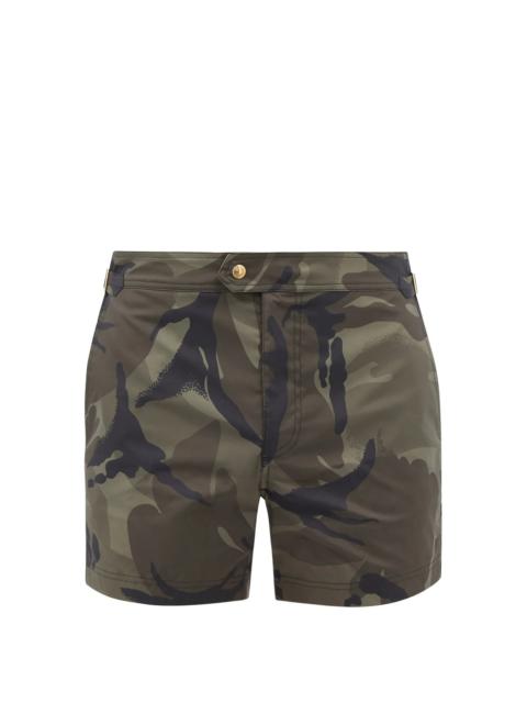 TOM FORD Camouflage-print swim shorts