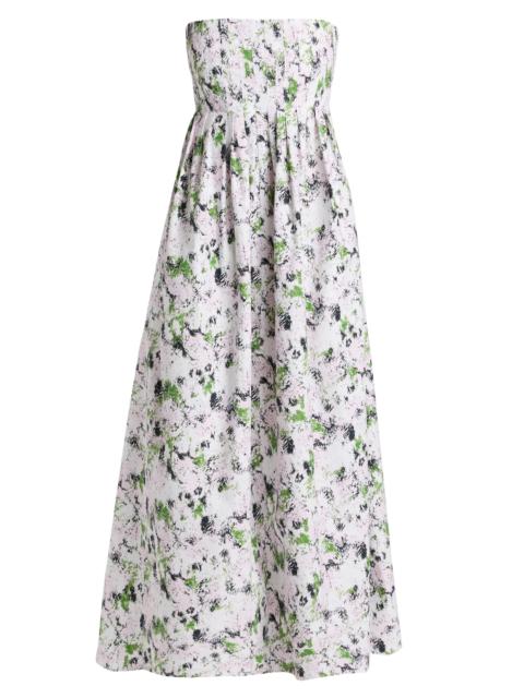Proenza Schouler Women's Virella Floral Cotton Strapless Maxi Dress - Orchid Multi