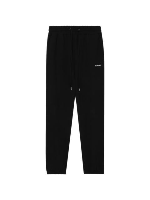 We11done logo-print cotton track trousers