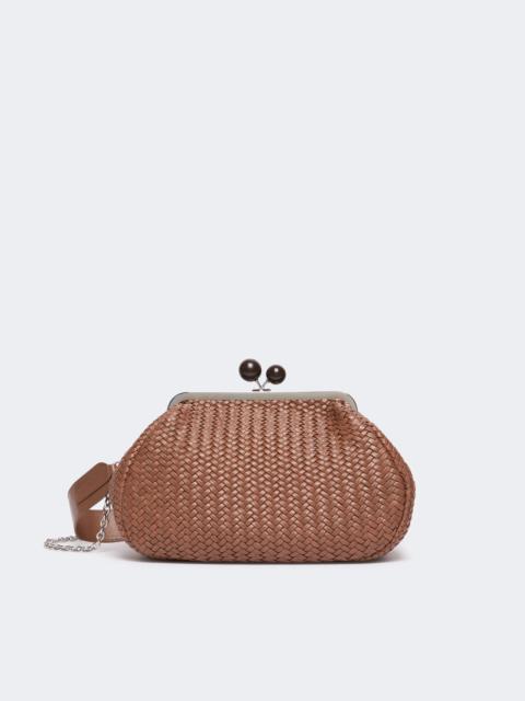 WEEKEND Max Mara ERE Medium Pasticcino Bag in woven leather - TOBACCO