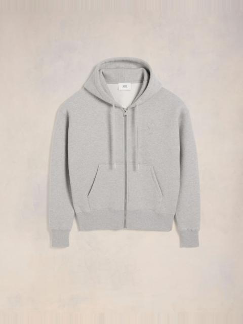 AMI Paris ZIPPED AMI DE COEUR HOODIE