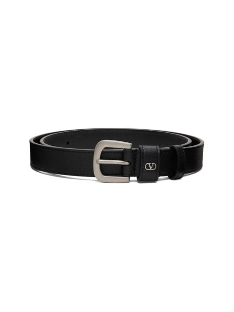 Valentino Black VLogo Signature Belt