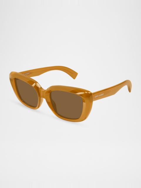 SAINT LAURENT 53mm Acetate Square Sunglasses