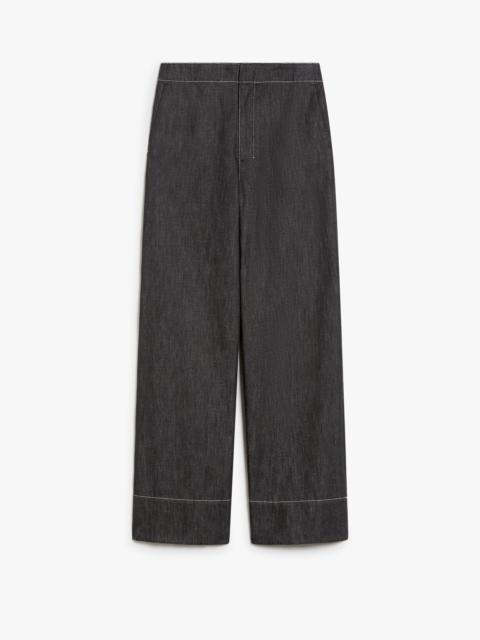 'S Max Mara OMELIA Cotton wide-leg trousers