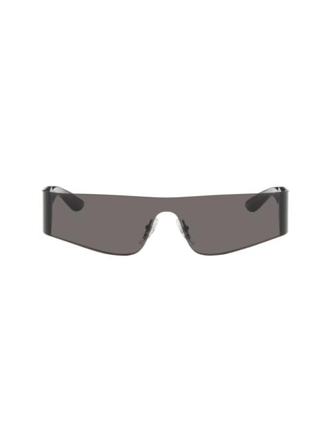 BALENCIAGA Gray Mono Rectangle Sunglasses