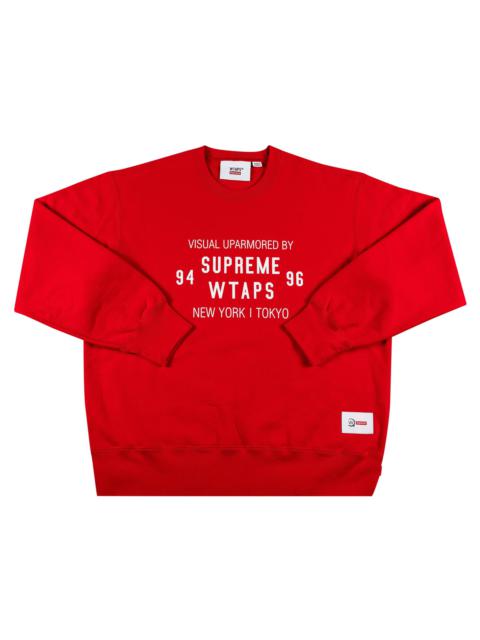 Supreme Supreme x WTAPS Crewneck 'Red' | REVERSIBLE