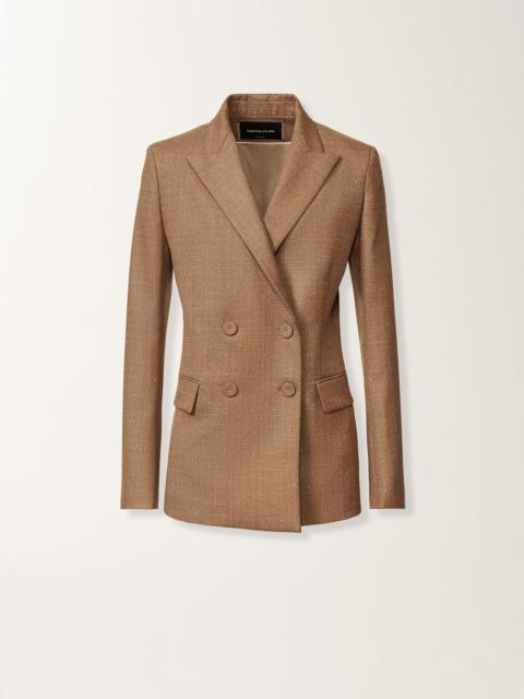 FABIANA FILIPPI Double-breasted jacket in Prince of Wales check