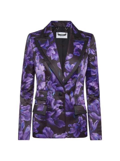 PHILIPP PLEIN Duchesse floral-print blazer