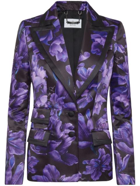 PHILIPP PLEIN Duchesse floral-print blazer