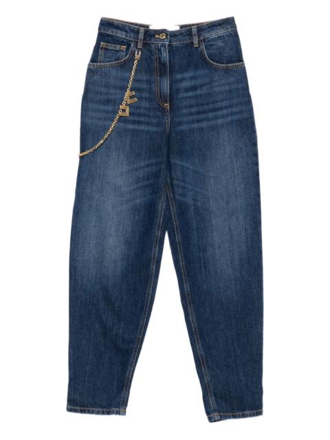 ELISABETTA FRANCHI chain-embellished jeans