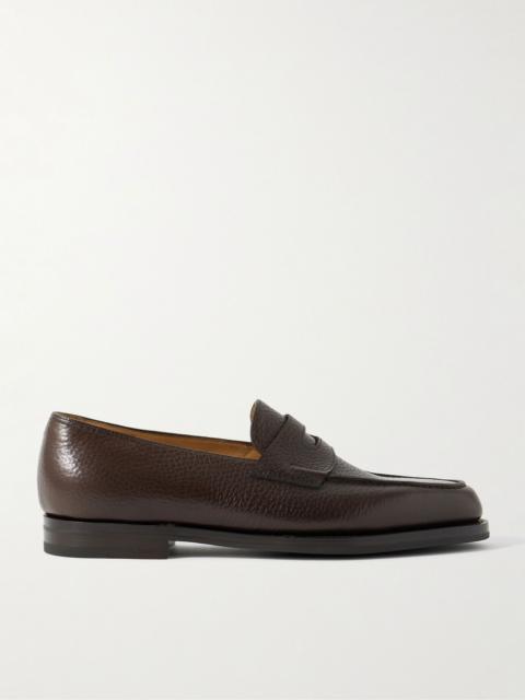 John Lobb Lopez Full-Grain Leather Penny Loafers Brown
