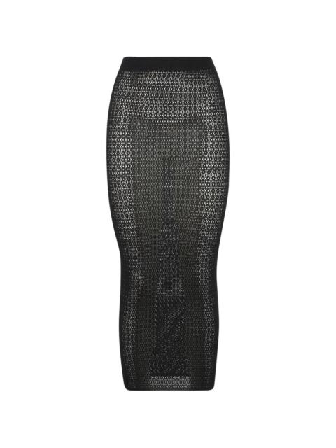 Wolford Daisy open-knit skirt