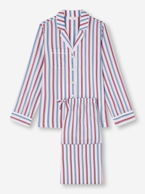 Derek Rose Women's Pyjamas Capri 22 Cotton Batiste Multi