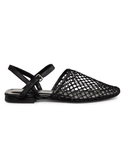 STAUD Women's Rete Paper Net Sandals - Black Netting