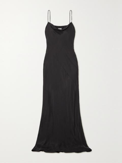 Dries Van Noten Deryl Draped Silk-habotai Maxi Dress