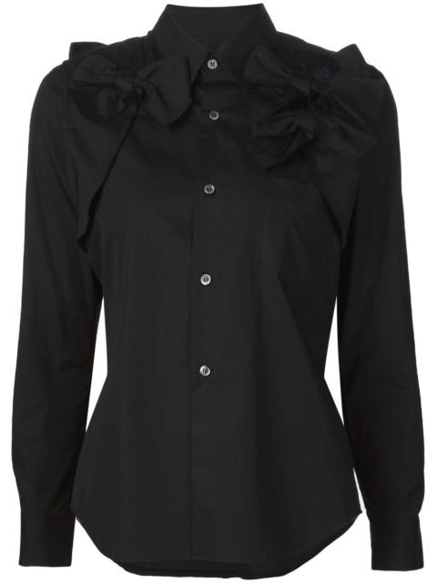 Comme Des Garçons bow detail shirt