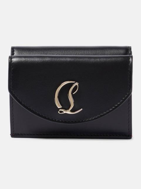 Embellished leather wallet
