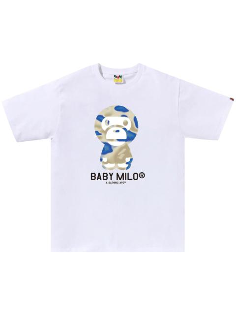 BAPE Liquid Camo Baby Milo Tee 'White/Blue'