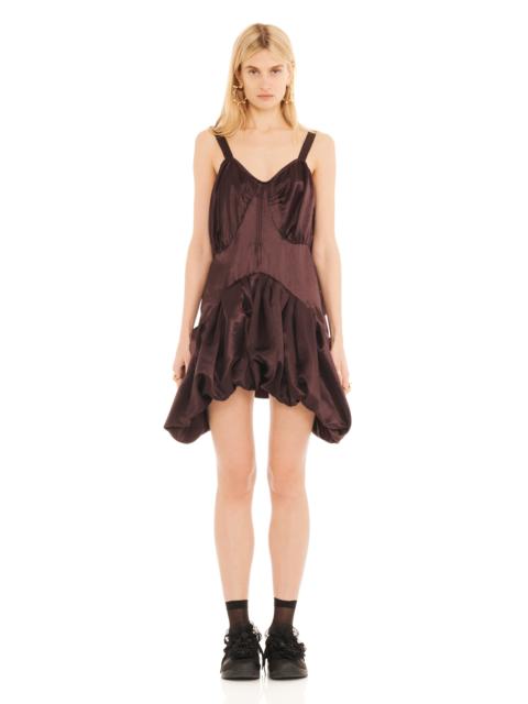 Collina Strada CHOCOLATE VALERIAN SLIP DRESS